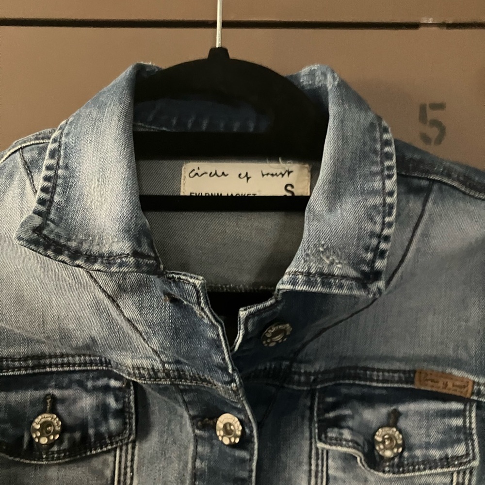 Blue Denim Jean Jacket with Classic Trucker Style
